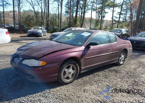 2003 Chevrolet Monte Carlo Ls from USA, damaged, VIN 2G1WW12E439442788